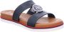 Ara Trendy Blauwe Leren Sandaal voor Dames Blue Dames - Thumbnail 3