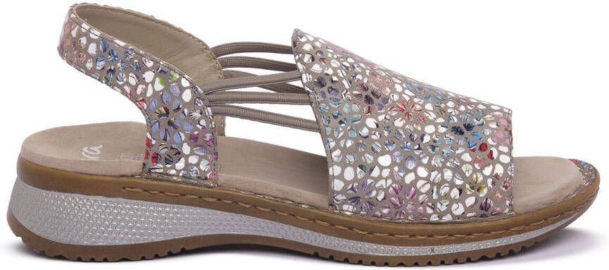 Ara Sandalen Hawaï zomerschoen sandaal sleehak met stretch-banden g-breedte