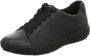 Ara Zwarte Leren Wijde Pasvorm Sneaker Black Dames - Thumbnail 3