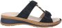 Ara Blauwe Dames Slide Sandaal Collectie Blue Dames - Thumbnail 3
