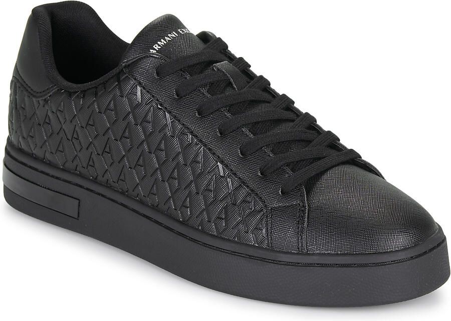 Armani Exchange sneakers met vetersluiting en logomotief - Foto 4