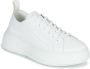 Armani Exchange Witte Leren Sneakers Lente Zomer Collectie White Dames - Thumbnail 2