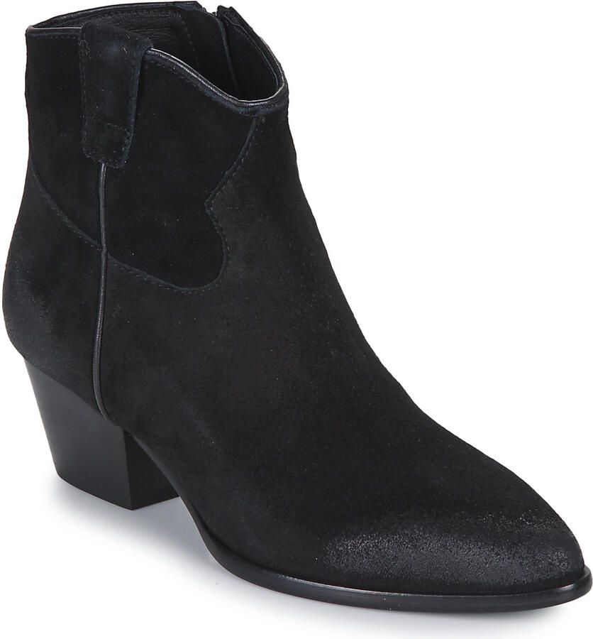 Ash Houston Enkellaarsjes Enkelboots met rits Dames Zwart - Foto 6