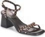 Ash Leren Sandalen met Open Teen en Sluiting Black Dames - Thumbnail 2