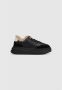 Ash Zwarte Leren Sneakers met Geperforeerde Details Black Dames - Thumbnail 3