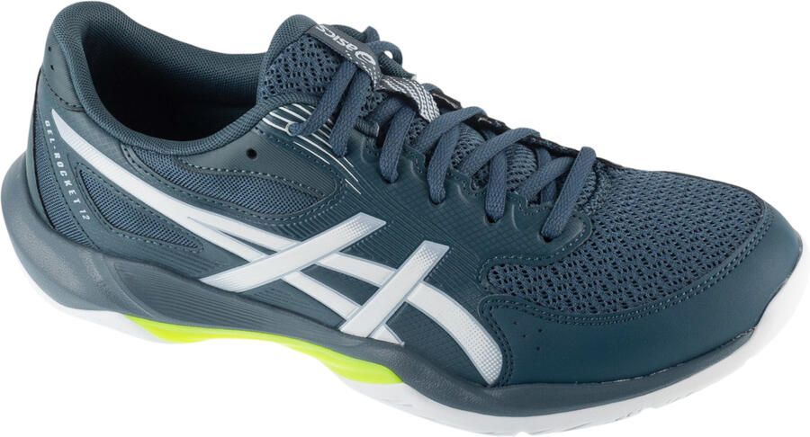 ASICS Gel-Rocket 12 mesh sportschoenen grijsblauw wit - Foto 4