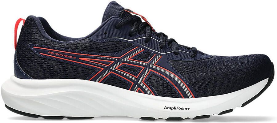 ASICS Gel-Contend 9 hardloopschoenen donkerblauw rood - Foto 3