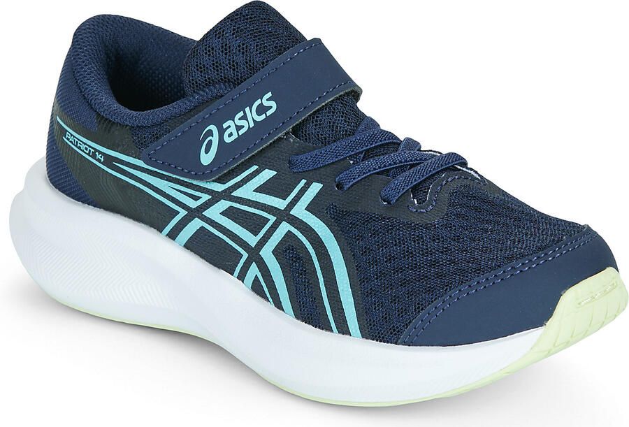ASICS Patriot 14 hardloopschoenen donkerblauw geel lichtblauw - Foto 4