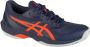 ASICS Game FF Clay OC tennisschoenen donkerblauw oranje - Thumbnail 3