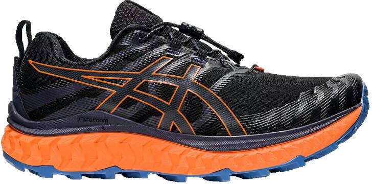 ASICS Trabuco Max Heren Sportschoenen Hardlopen Trail zilver zwart oranje