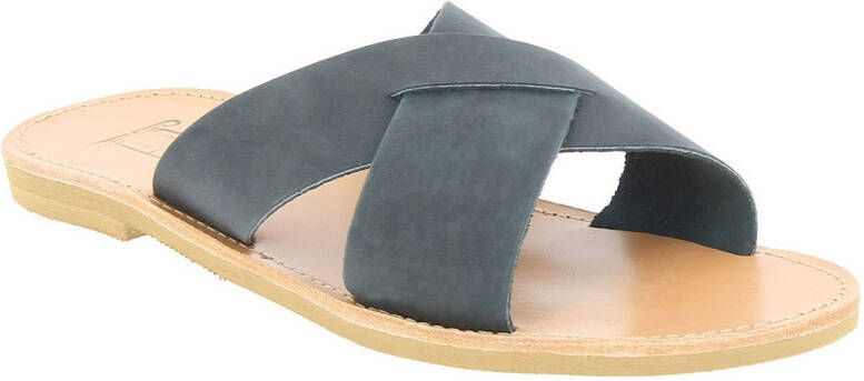 Attica Sandals Slippers ORION NUBUCK BLACK