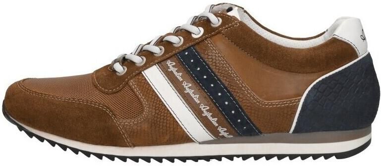 Australian Camaro T41 Tan Blue Beige Sneakers Leer en Suede Heren Bruin Blauw - Foto 5