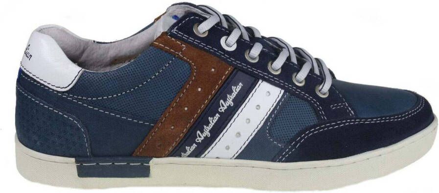 Australian Blauwe Leren Herensneaker Nothingham Multicolor Heren - Foto 6