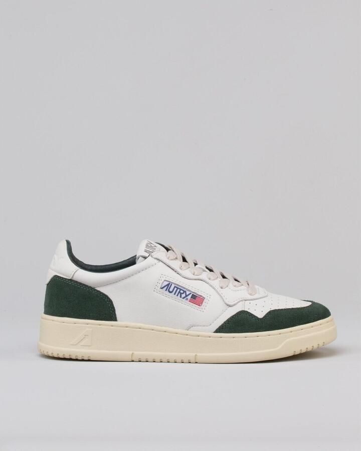 Autry Vintage Medalist Leren Sneakers Groen Wit White Dames - Foto 5