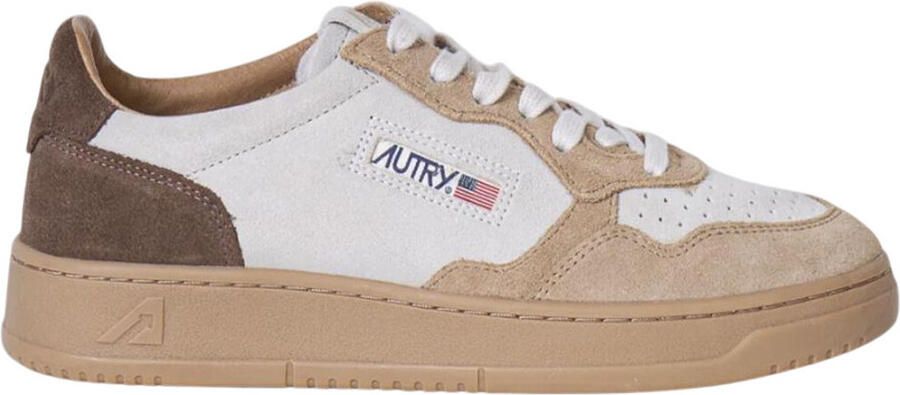 Autry Lage Sneakers Medalist Low Beige Brown ( 's)