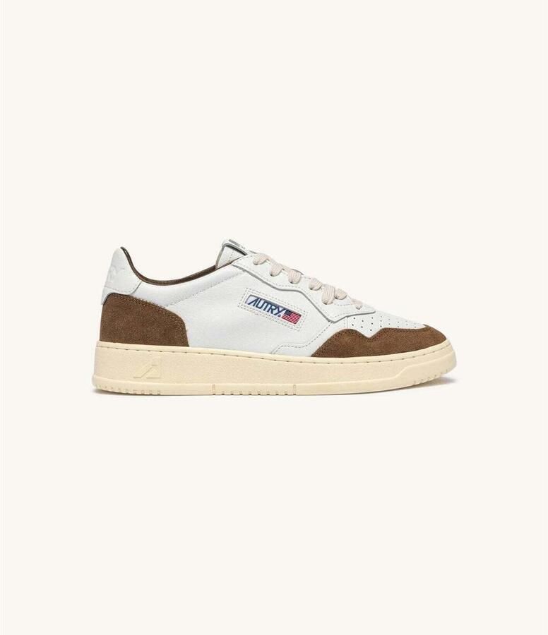 Autry Lage Sneakers Medalist Low Blanco Tabaco