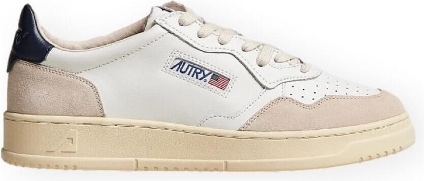 Autry Blauw Wit Sneakers Medalist Suede Panel Multicolor Heren - Foto 13