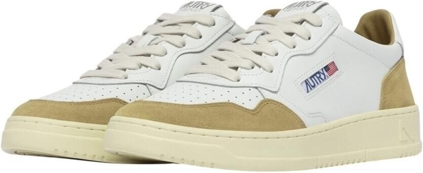 Autry Lage Sneakers Medalist Low Suede M White Senape