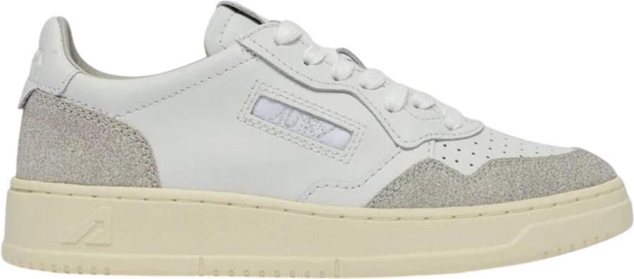 Autry Lage Sneakers Medalist Low White Glitter ( 's)