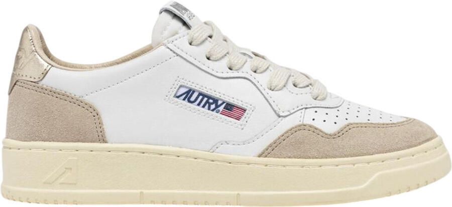 Autry Lage Sneakers Medalist Low White Gold ( 's)