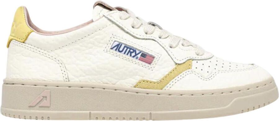Autry Lage Sneakers Medalist Low White Lemon Silk ( 's)