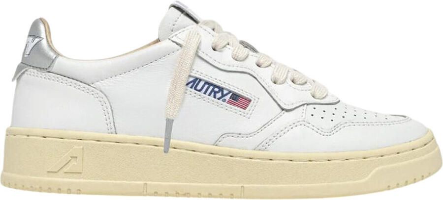 Autry Lage Sneakers Medalist Low White Silver ( 's)