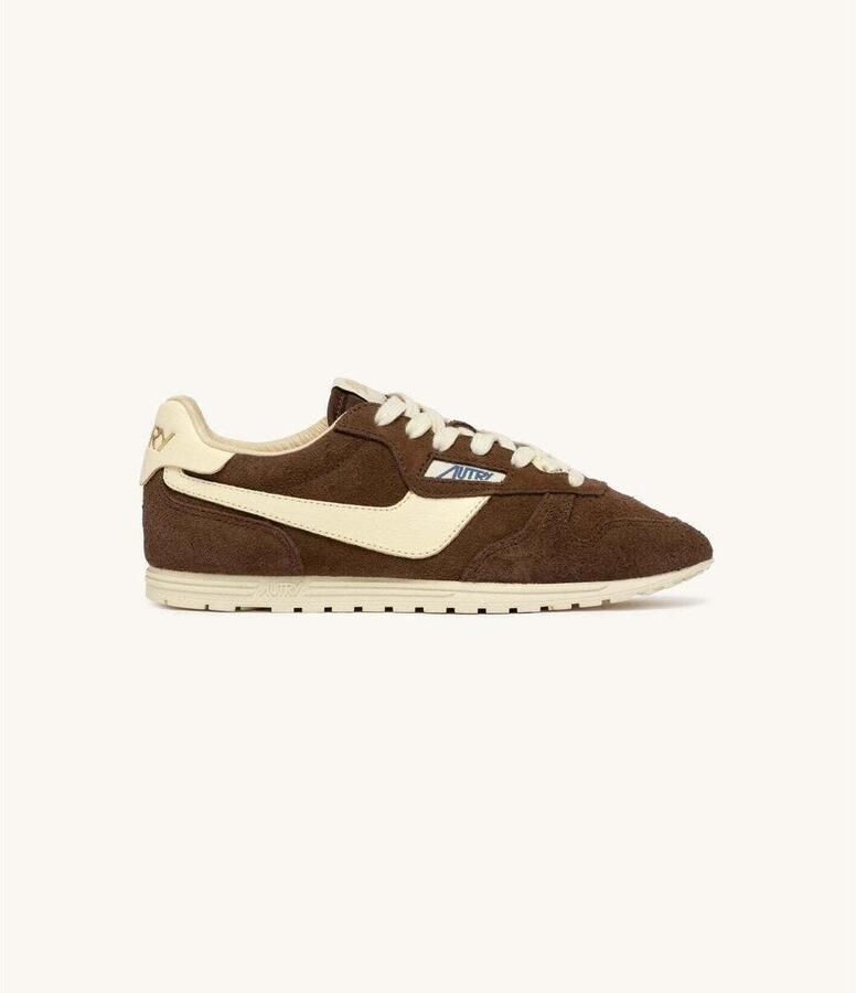 Autry Lage Sneakers Windspin Marron Ecru - Foto 2