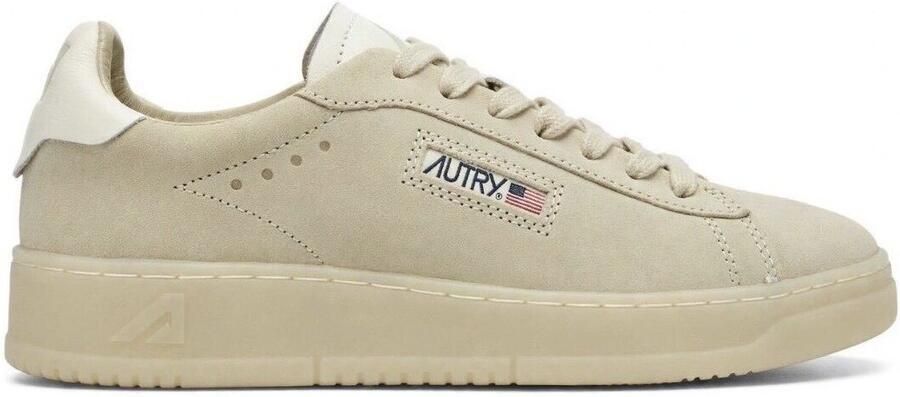 Autry Lage Top Sneakers Dallas Stijl Beige Heren