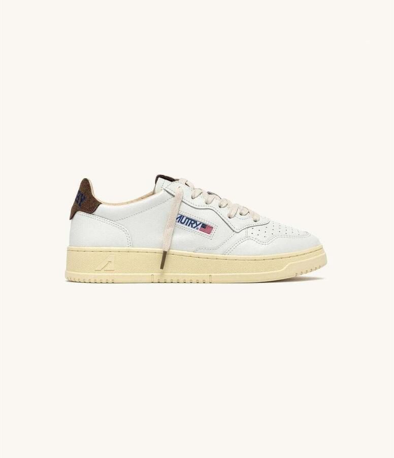 Autry Sneakers Medalist Low Blanco Chocolate