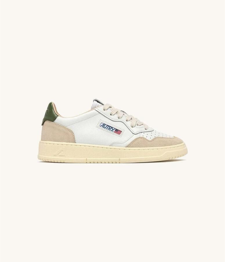 Autry Sneakers Medalist Low Blanco Verde Bronce