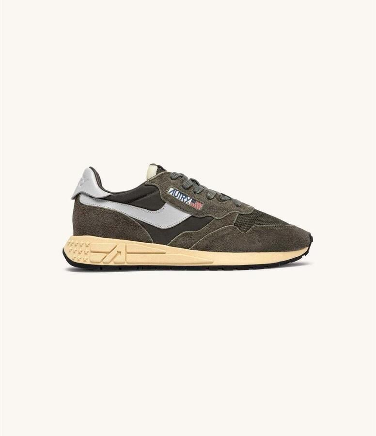 Autry Sneakers Reelwind Low Verde Oliva Gris Plata