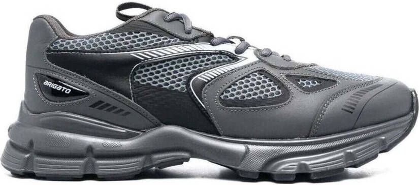 Axel Arigato Oversize Grijs Zwart Leren Sneakers Zwart Heren - Foto 5