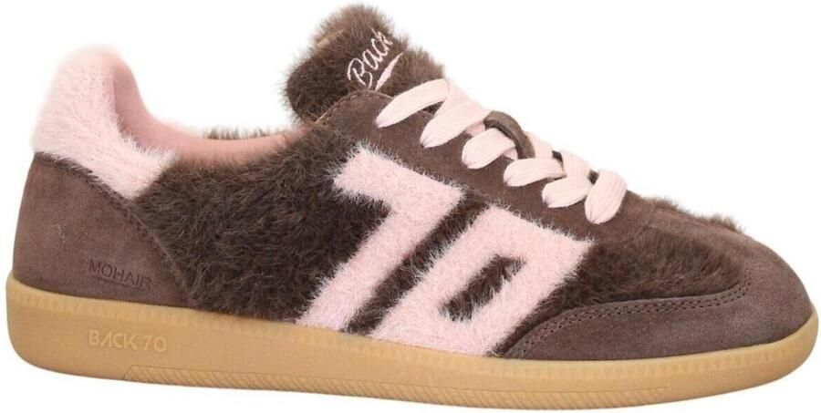 BACK70 Lage Sneakers Dames Mohair Suède Bruin - Foto 6