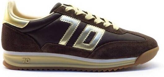 BACK70 Lage Sneakers Dames Jogger Maat: 43 Materiaal: Suède Kleur: Bruin - Foto 4