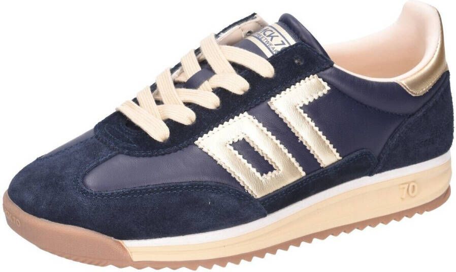 BACK70 Lage Sneakers Dames Jogger Maat: 39 Materiaal: Suède Kleur: Donkerblauw - Foto 6