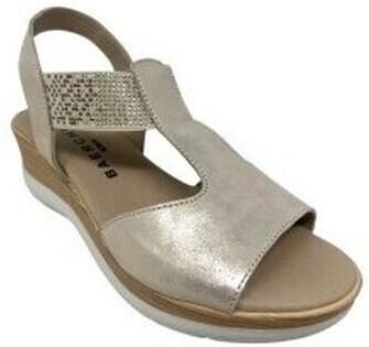 Baerchi Sandalen met sleehak Sandalia señora 40202 oro