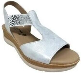 Baerchi Sandalen met sleehak Sandalia señora 40202 plata