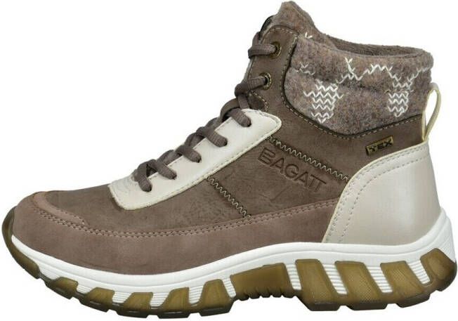 BAGATT Hoge veterschoenen met mooie gebreide kraag - Foto 2