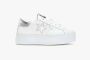 2Star Witte Leren Ster Sneaker met Zilveren Details - Thumbnail 2