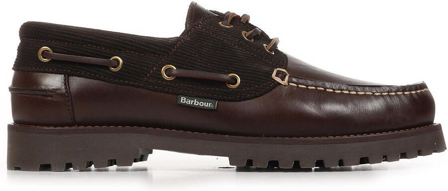 Barbour Bruine leren Deck bootschoenen - Foto 2