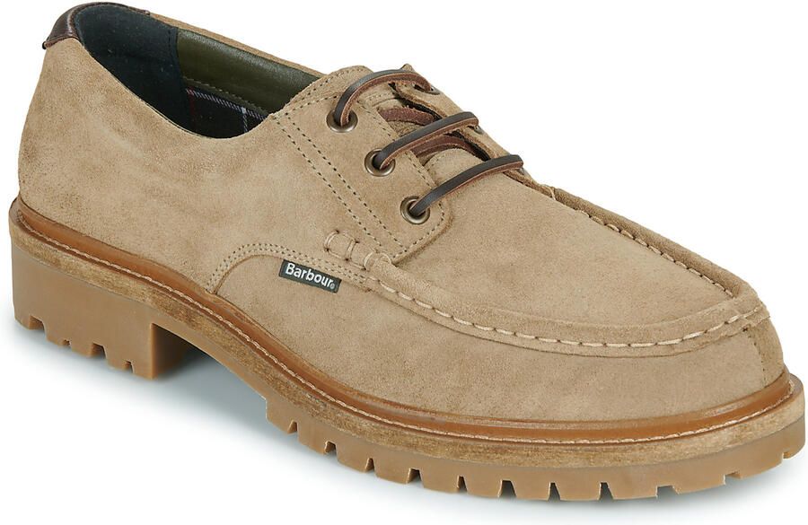 Barbour Veterschoenen van suèdemix met katoenaandeel model 'PAXTON APRON DERBY'