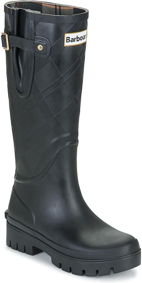 BARBOUR Regenlaarzen Dames Leighton Tartan Tall Welly Rubber Zwart - Foto 6