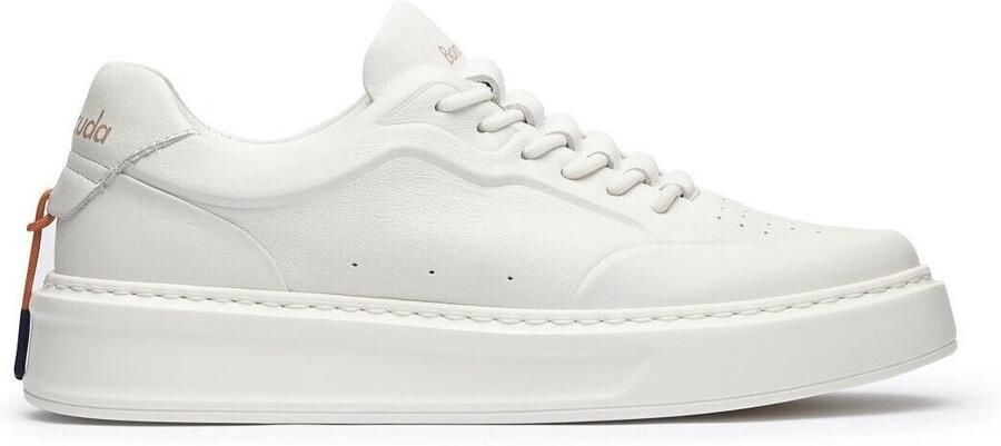Barracuda Witte Nappa Leren Slip-On Sneakers