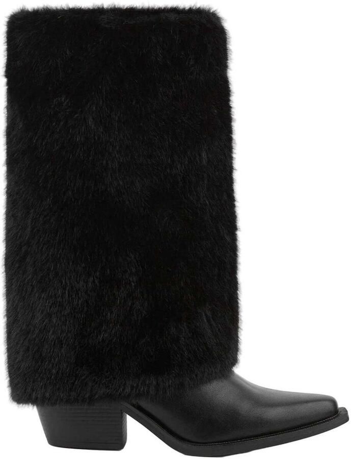 Bb Up Laarzen BOTA ALTA COWBOY NEGRA DE MUJER CON PELO 2619 PELO Negro