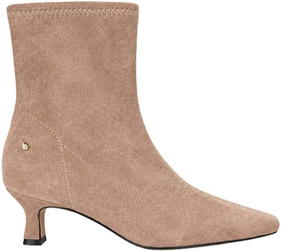 Bb Up Laarzen BOTÍN BEIGE DE MUJER CON TACÓN BAJO 2740 ANTE Taupe