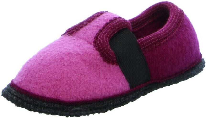 Beck huisschoenen bobby Donkerroze