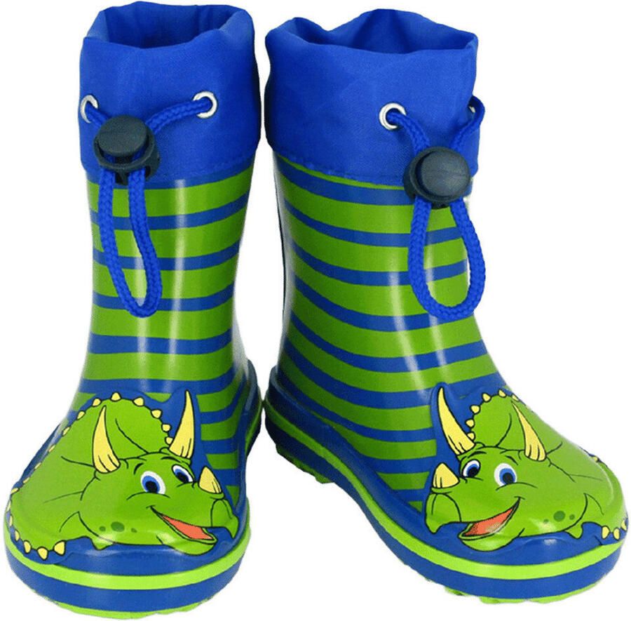 BECK Regenlaarzen blauw groen