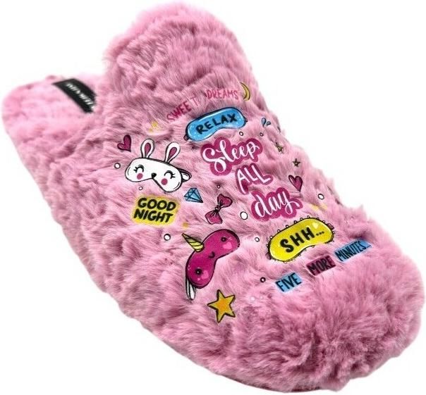 Bienve Pantoffels Ir por casa señora 6481 rosa