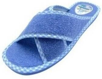 Bienve Pantoffels Ir por casa señora v 6036 azul