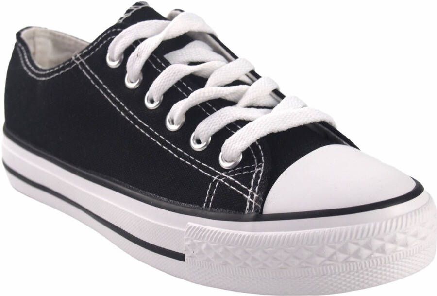 Bienve Sportschoenen Canvas dame ca01 zwart